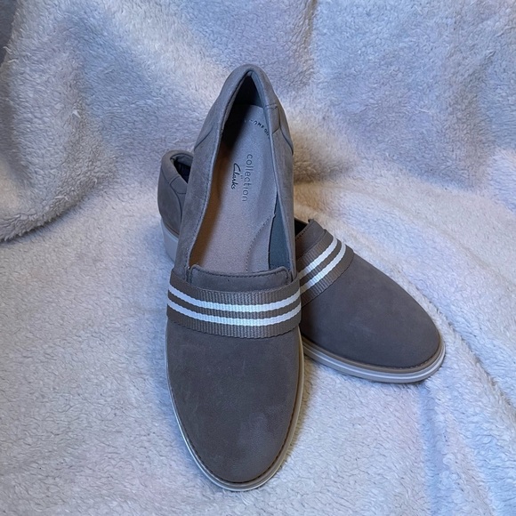 Collection by Clarks Women's Sharon Bay Shoes sz 8 - Sage - Picture 1 of 8